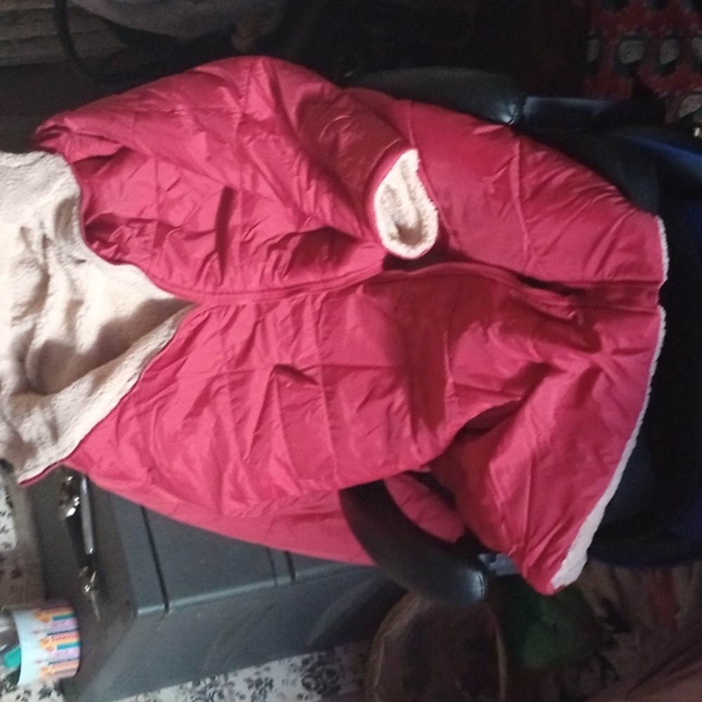 Woman's fleece lined winter coat